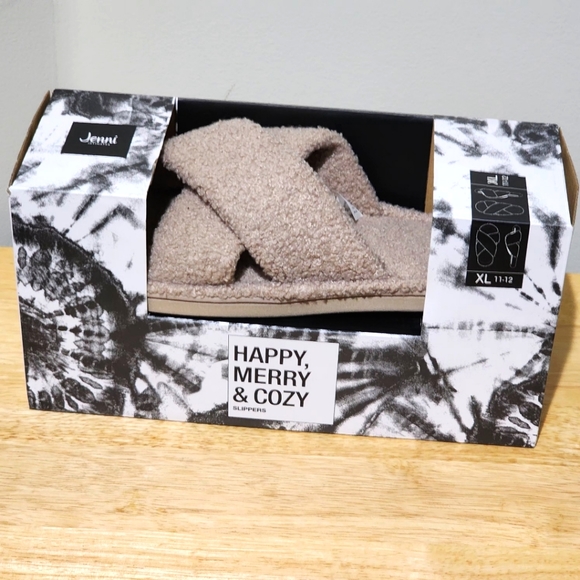 Jenni Intimates Cozy Slippers in Toffee Candy ~ Sz. XL(11-12) NIB🪷 - Picture 1 of 8